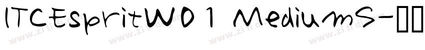ITCEspritW01 MediumS字体转换
